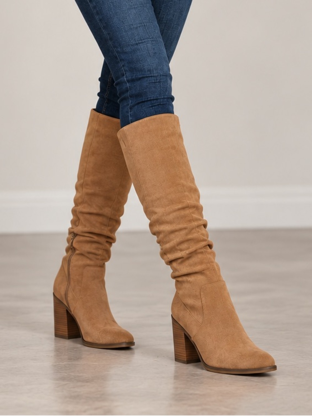 JUNIE Boots with Memory Foam Insole - Universal Thread Tan NWT